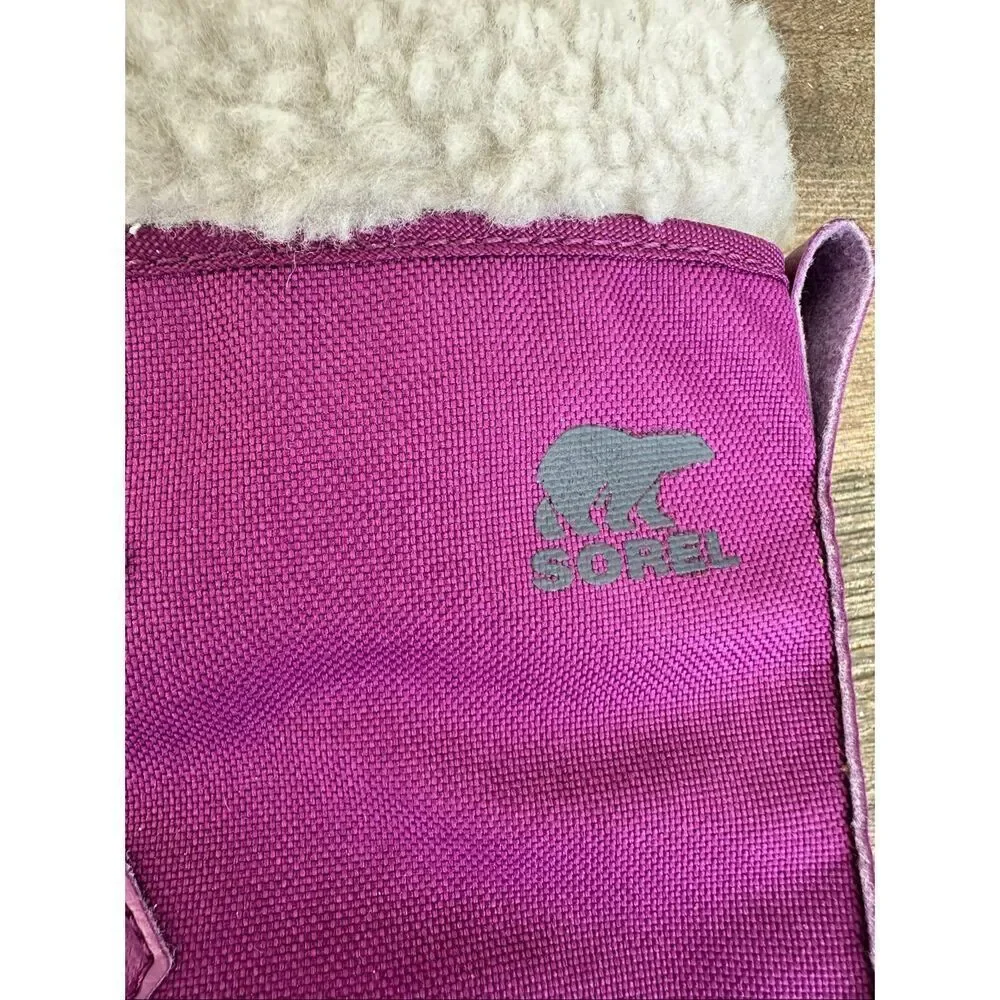 Sorel Women’s 6 Purple Insulated Yoot Pack Nylon Winter Water Resistant Boots